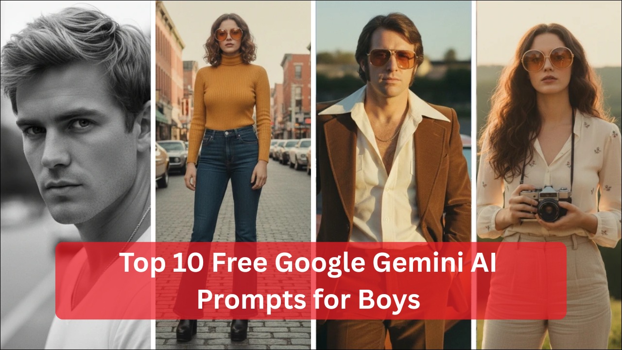 Top 10 Free Google Gemini AI Prompts for Boys — Create High-Quality Photos in Seconds