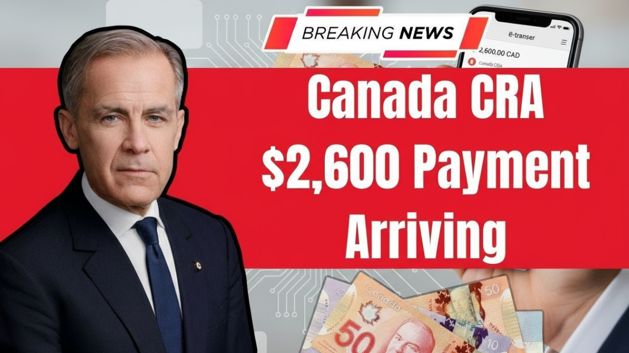 Canada CRA $2,600 Payment Arriving in October